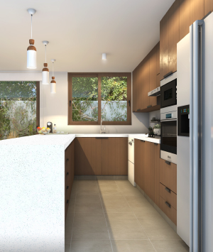 cocina casa Townhouse camino el alba